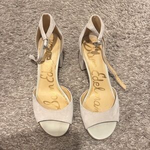 Sam Edelman Women's Light Gray Heeled Sandals